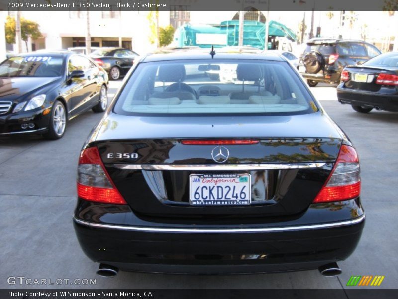 Black / Cashmere 2009 Mercedes-Benz E 350 Sedan