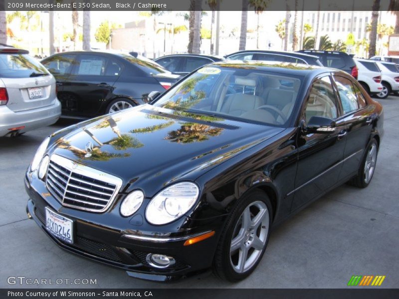 Black / Cashmere 2009 Mercedes-Benz E 350 Sedan