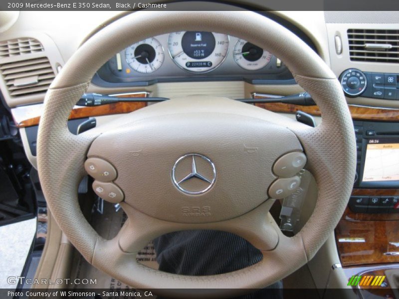 Black / Cashmere 2009 Mercedes-Benz E 350 Sedan