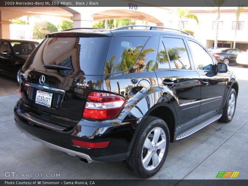 Black / Black 2009 Mercedes-Benz ML 350 4Matic