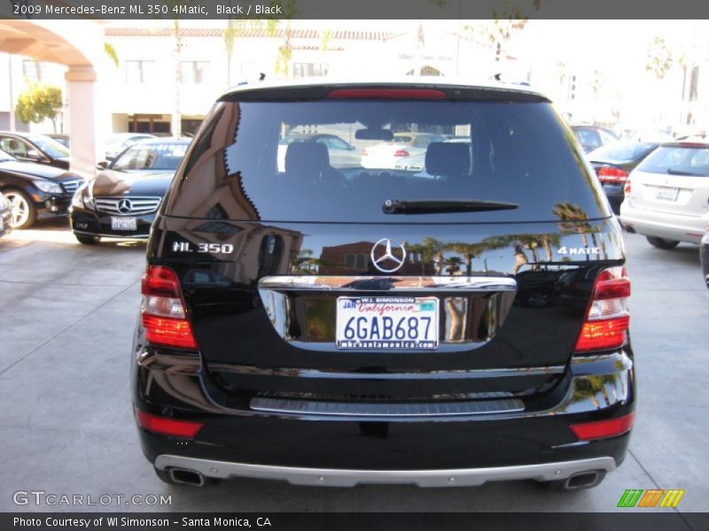 Black / Black 2009 Mercedes-Benz ML 350 4Matic