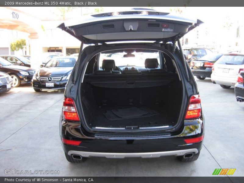 Black / Black 2009 Mercedes-Benz ML 350 4Matic