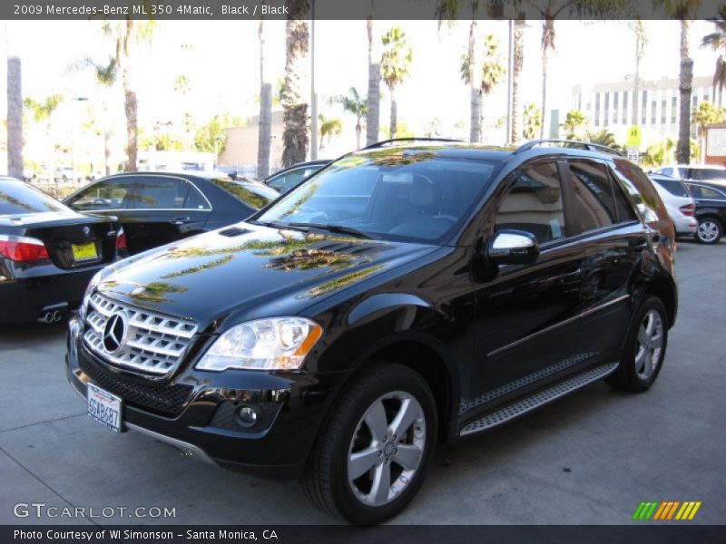 Black / Black 2009 Mercedes-Benz ML 350 4Matic