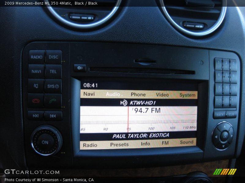 Black / Black 2009 Mercedes-Benz ML 350 4Matic