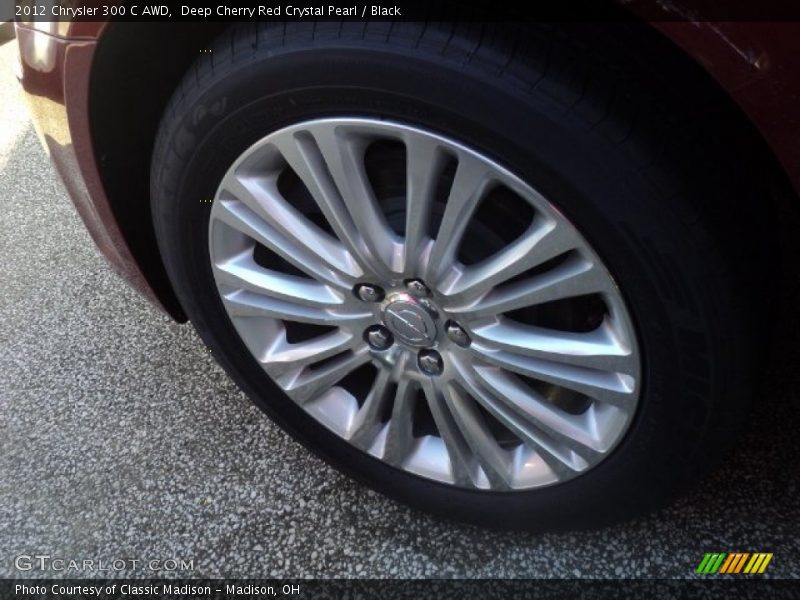 Deep Cherry Red Crystal Pearl / Black 2012 Chrysler 300 C AWD