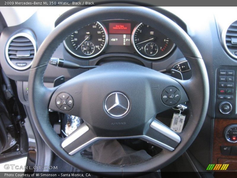 Black / Black 2009 Mercedes-Benz ML 350 4Matic