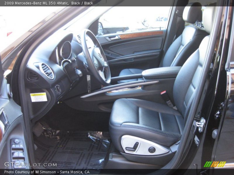 Black / Black 2009 Mercedes-Benz ML 350 4Matic