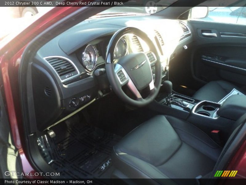 Deep Cherry Red Crystal Pearl / Black 2012 Chrysler 300 C AWD