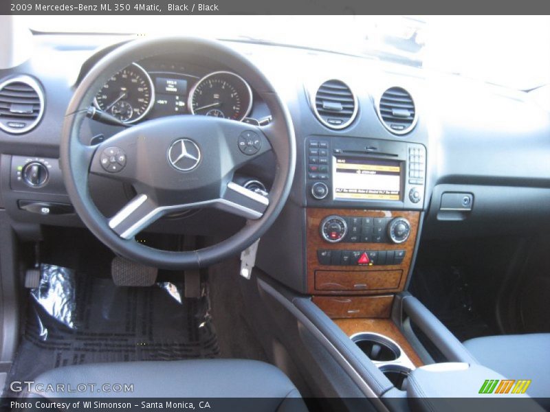 Black / Black 2009 Mercedes-Benz ML 350 4Matic