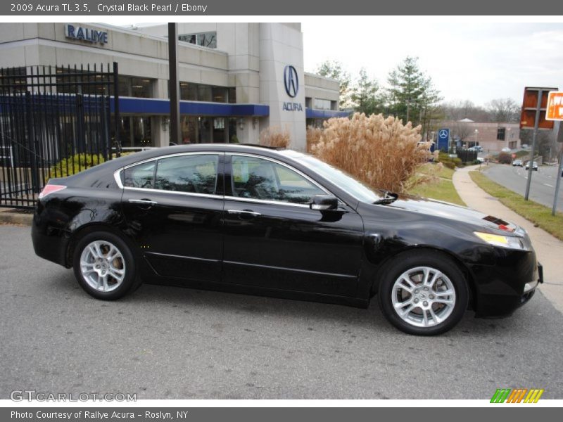 Crystal Black Pearl / Ebony 2009 Acura TL 3.5