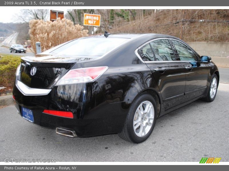 Crystal Black Pearl / Ebony 2009 Acura TL 3.5