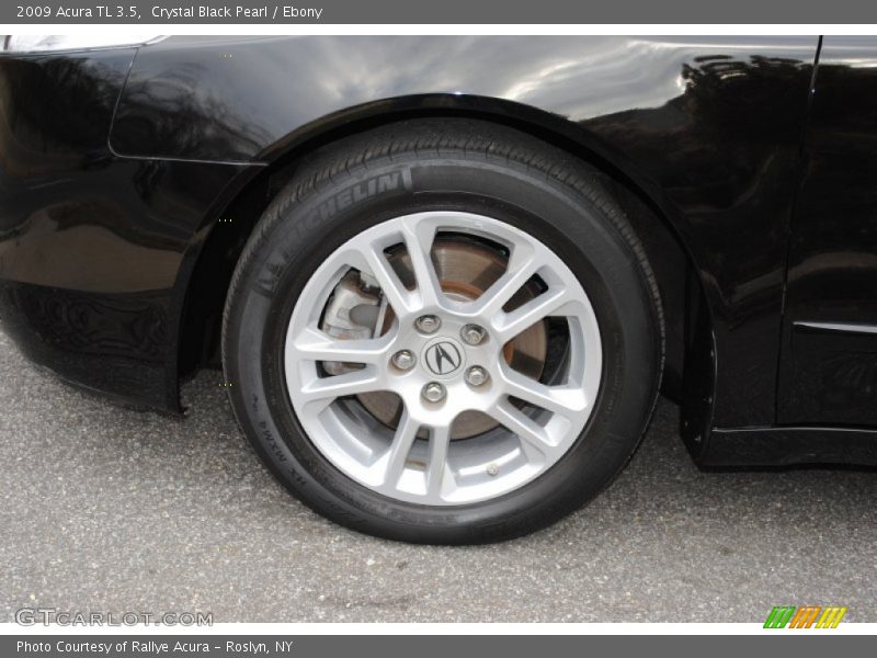 Crystal Black Pearl / Ebony 2009 Acura TL 3.5
