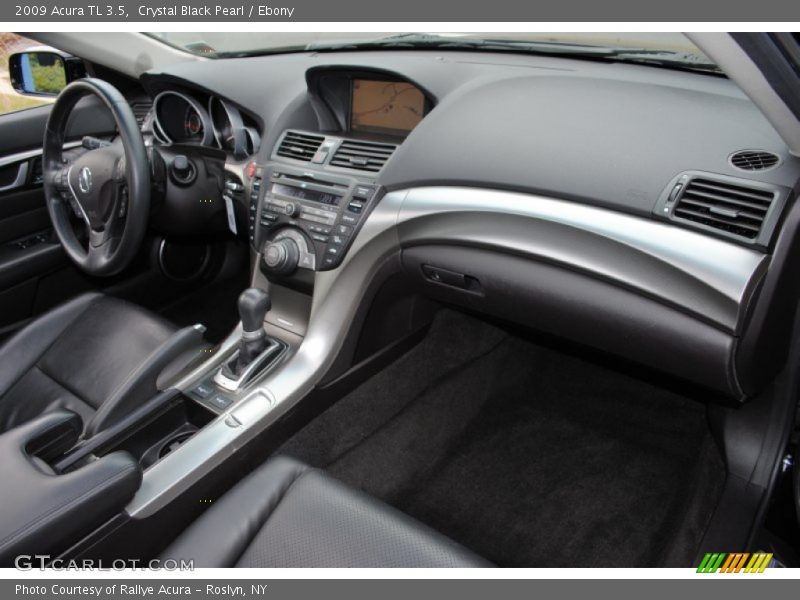 Crystal Black Pearl / Ebony 2009 Acura TL 3.5