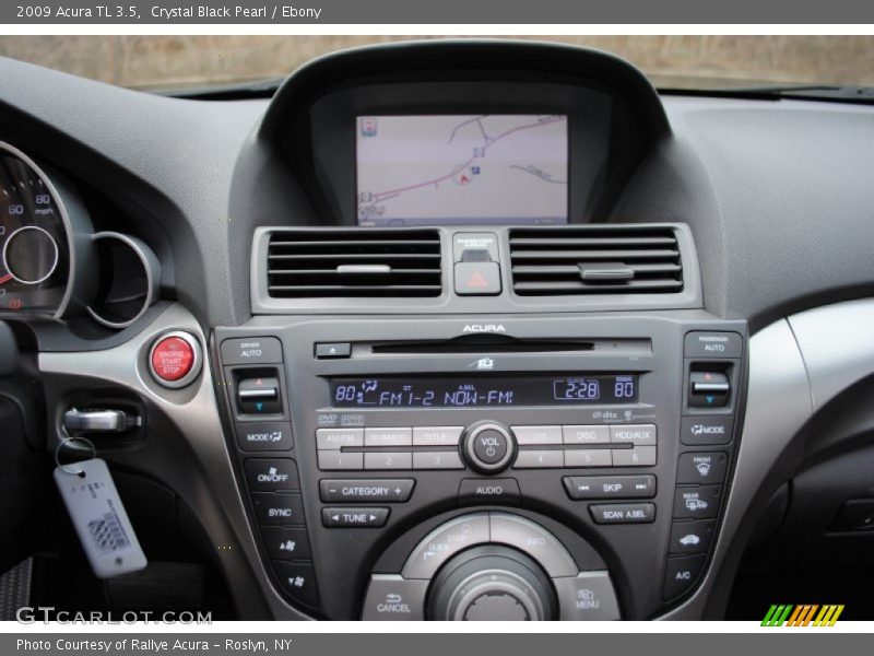 Crystal Black Pearl / Ebony 2009 Acura TL 3.5