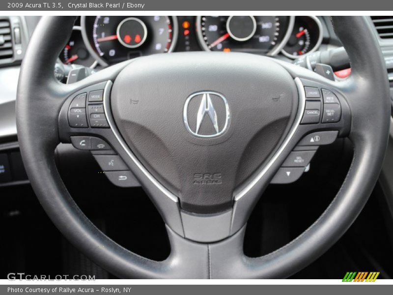 Crystal Black Pearl / Ebony 2009 Acura TL 3.5