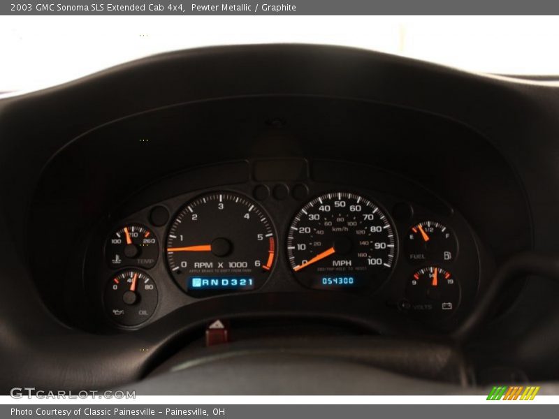  2003 Sonoma SLS Extended Cab 4x4 SLS Extended Cab 4x4 Gauges