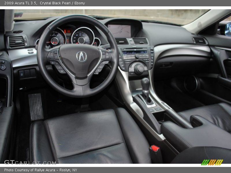 Crystal Black Pearl / Ebony 2009 Acura TL 3.5
