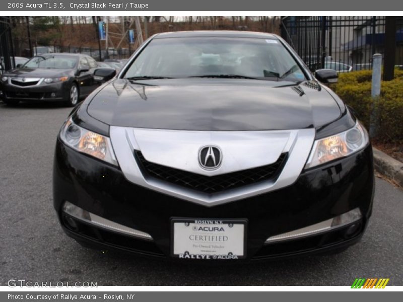 Crystal Black Pearl / Taupe 2009 Acura TL 3.5