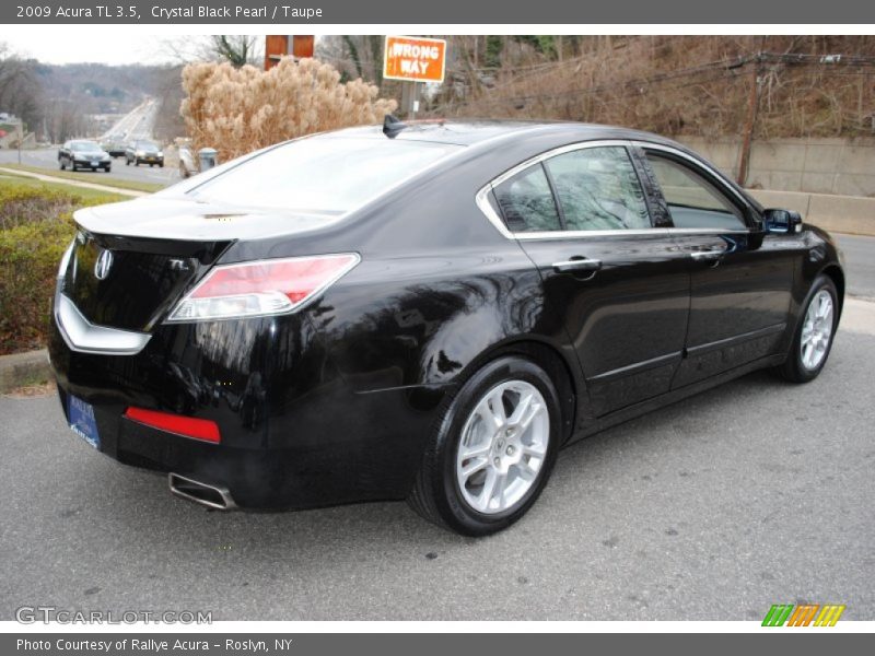 Crystal Black Pearl / Taupe 2009 Acura TL 3.5