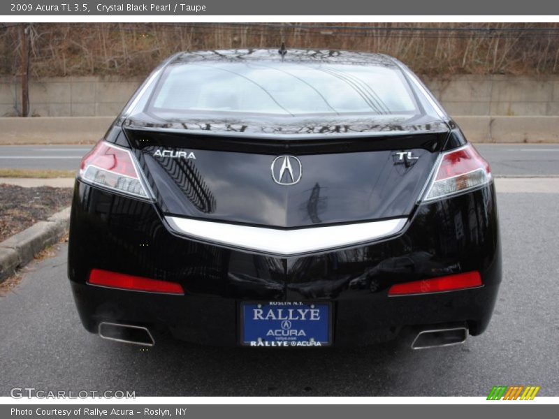 Crystal Black Pearl / Taupe 2009 Acura TL 3.5