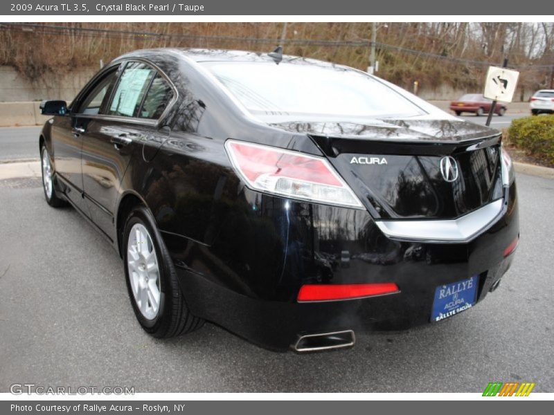 Crystal Black Pearl / Taupe 2009 Acura TL 3.5