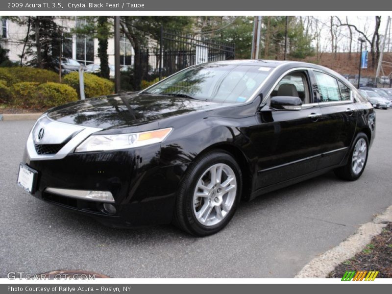Crystal Black Pearl / Taupe 2009 Acura TL 3.5
