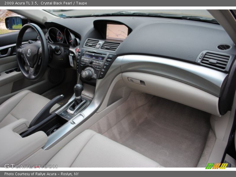 Crystal Black Pearl / Taupe 2009 Acura TL 3.5