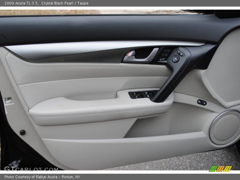 Crystal Black Pearl / Taupe 2009 Acura TL 3.5