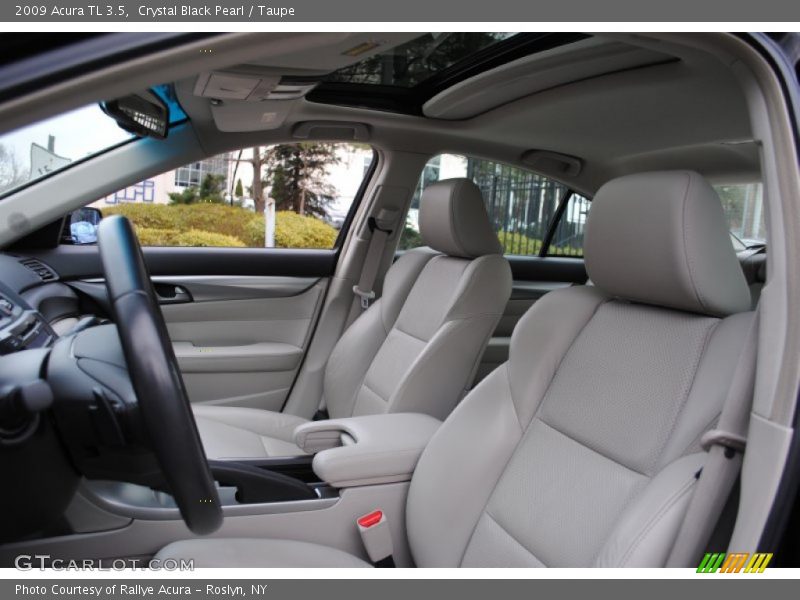 Crystal Black Pearl / Taupe 2009 Acura TL 3.5