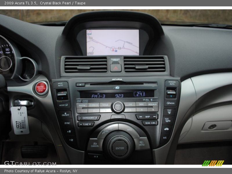 Crystal Black Pearl / Taupe 2009 Acura TL 3.5