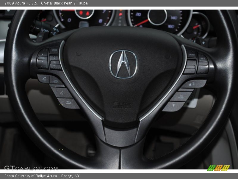 Crystal Black Pearl / Taupe 2009 Acura TL 3.5