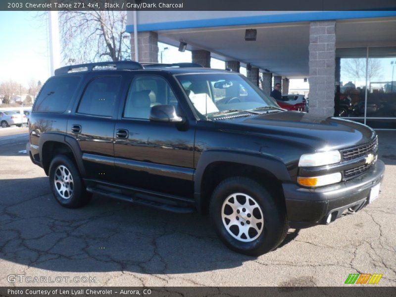 Black / Gray/Dark Charcoal 2003 Chevrolet Tahoe Z71 4x4