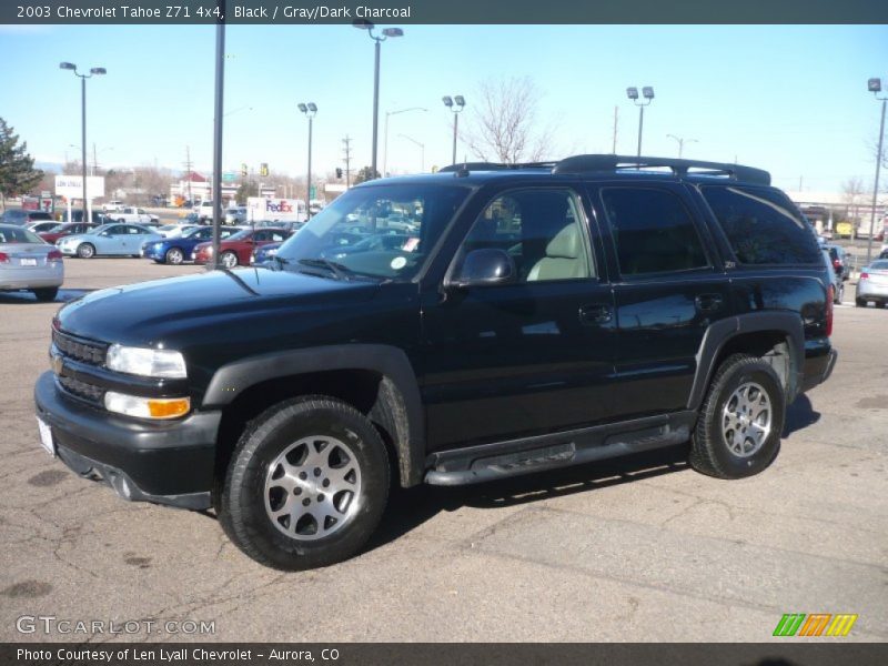 Black / Gray/Dark Charcoal 2003 Chevrolet Tahoe Z71 4x4