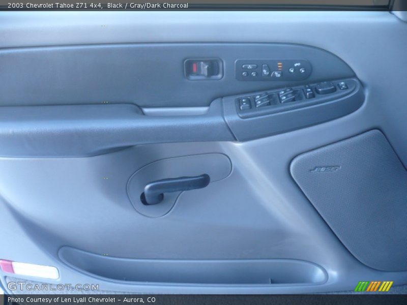 Black / Gray/Dark Charcoal 2003 Chevrolet Tahoe Z71 4x4