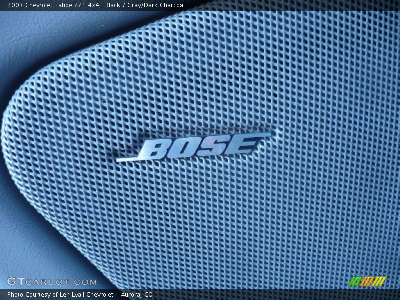 Black / Gray/Dark Charcoal 2003 Chevrolet Tahoe Z71 4x4