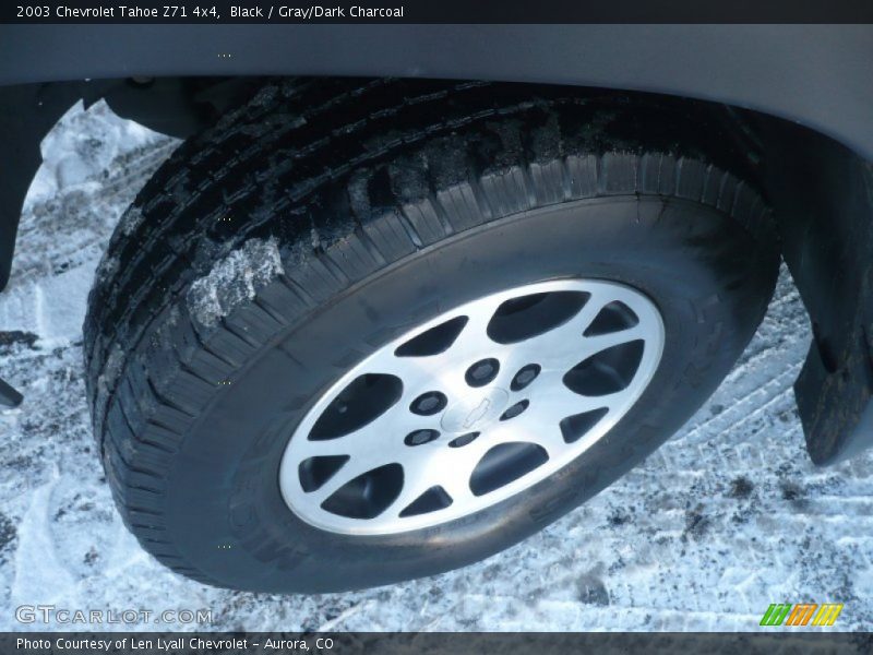 Black / Gray/Dark Charcoal 2003 Chevrolet Tahoe Z71 4x4