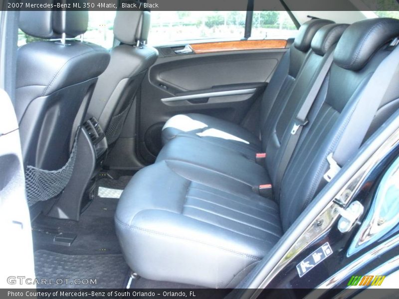 Black / Black 2007 Mercedes-Benz ML 350 4Matic