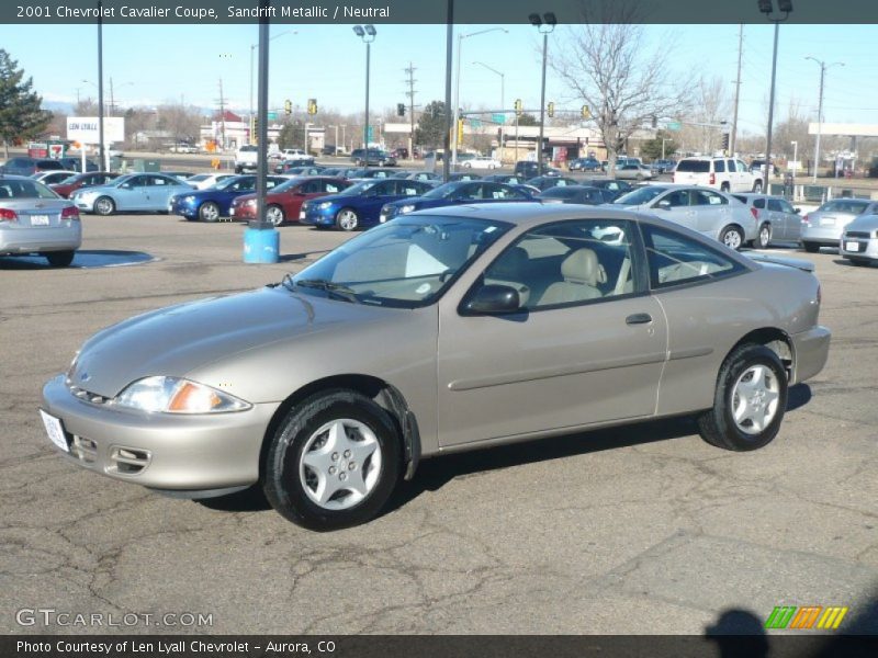 Sandrift Metallic / Neutral 2001 Chevrolet Cavalier Coupe