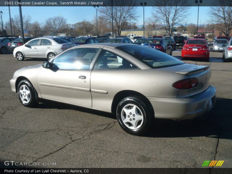 Sandrift Metallic / Neutral 2001 Chevrolet Cavalier Coupe