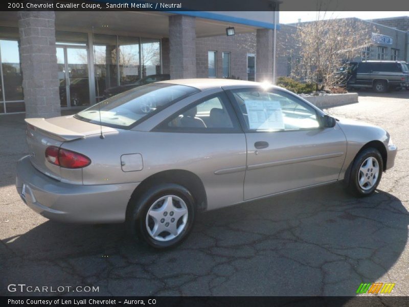 Sandrift Metallic / Neutral 2001 Chevrolet Cavalier Coupe