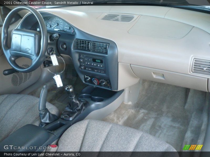 Sandrift Metallic / Neutral 2001 Chevrolet Cavalier Coupe