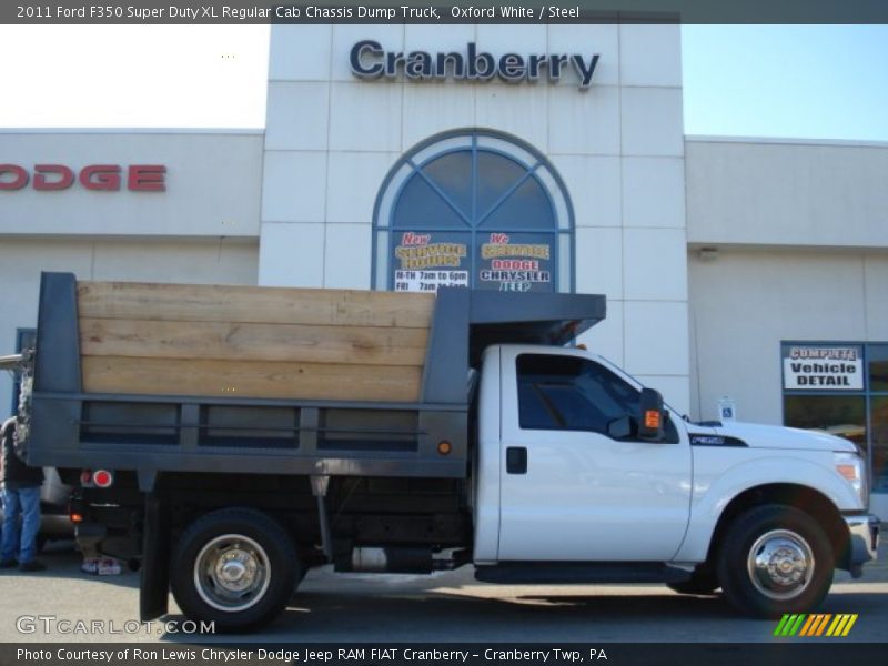 Oxford White / Steel 2011 Ford F350 Super Duty XL Regular Cab Chassis Dump Truck