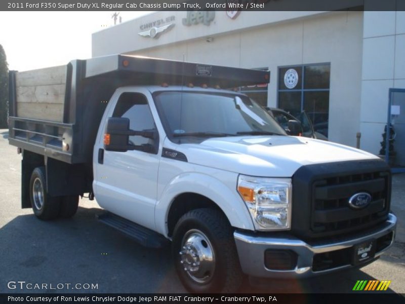 Oxford White / Steel 2011 Ford F350 Super Duty XL Regular Cab Chassis Dump Truck