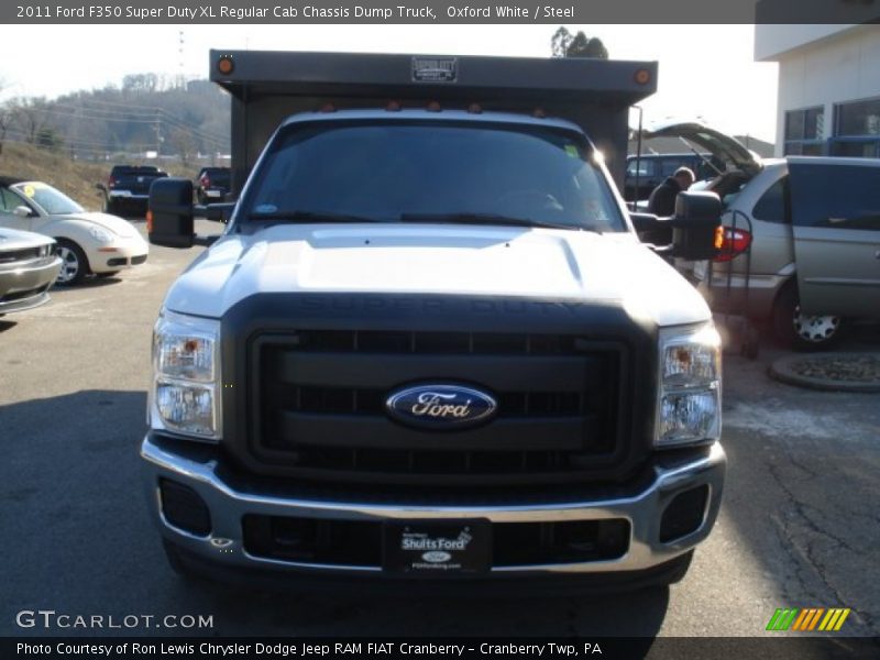 Oxford White / Steel 2011 Ford F350 Super Duty XL Regular Cab Chassis Dump Truck
