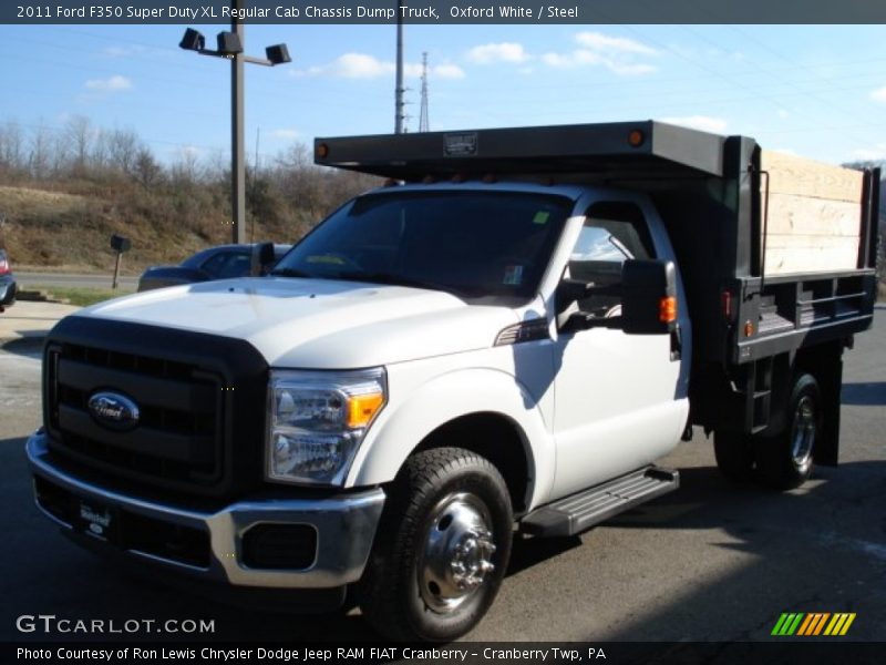 Oxford White / Steel 2011 Ford F350 Super Duty XL Regular Cab Chassis Dump Truck