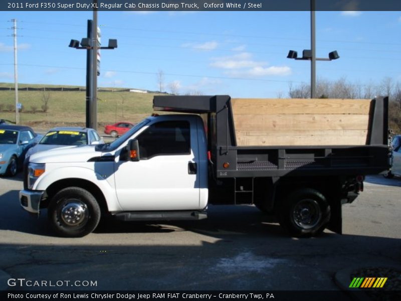 Oxford White / Steel 2011 Ford F350 Super Duty XL Regular Cab Chassis Dump Truck