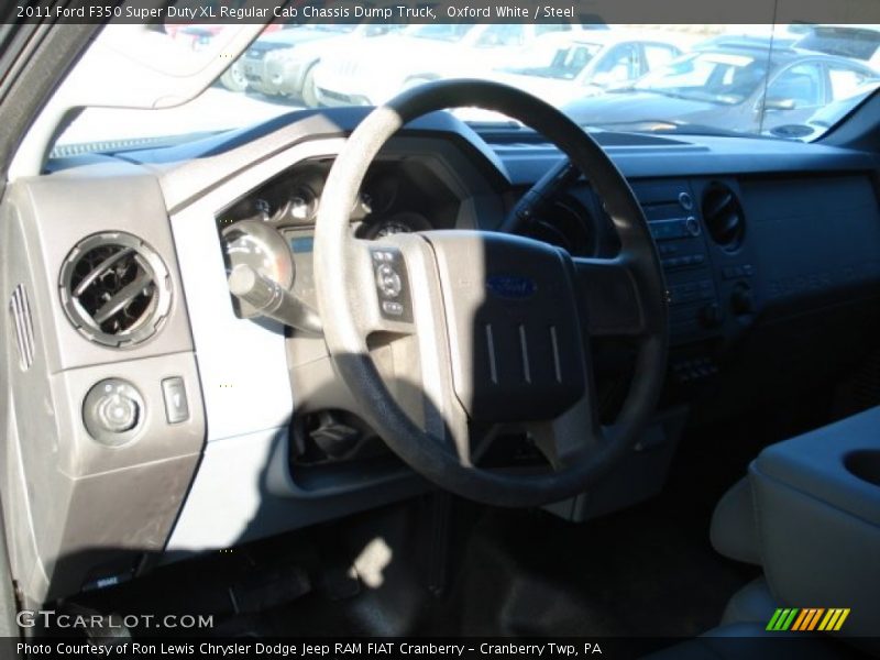 Oxford White / Steel 2011 Ford F350 Super Duty XL Regular Cab Chassis Dump Truck