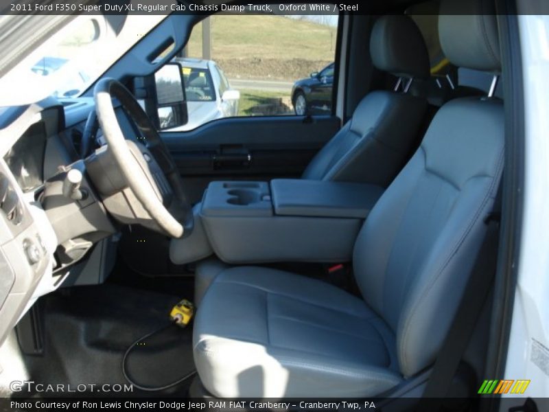 Oxford White / Steel 2011 Ford F350 Super Duty XL Regular Cab Chassis Dump Truck