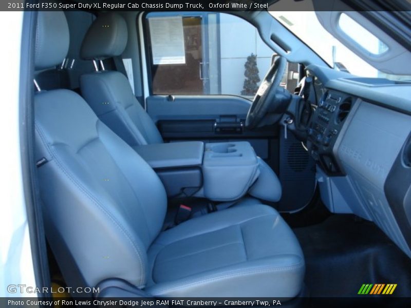 Oxford White / Steel 2011 Ford F350 Super Duty XL Regular Cab Chassis Dump Truck