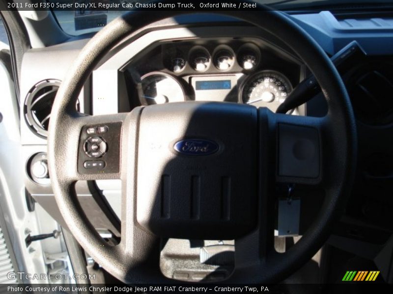 Oxford White / Steel 2011 Ford F350 Super Duty XL Regular Cab Chassis Dump Truck